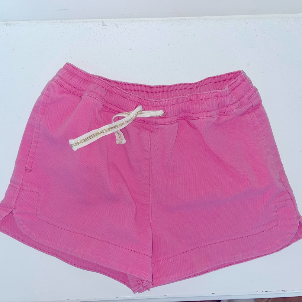 Crewcuts pink draw string shorts. Size 7